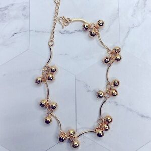 Bell Chime Anklet In Gold Tone Hook Closure Adjustable Size